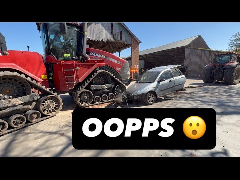   CAN 2 TRACTORS PULL A CAR IN HALF? #AnswerAsAPercent 2225