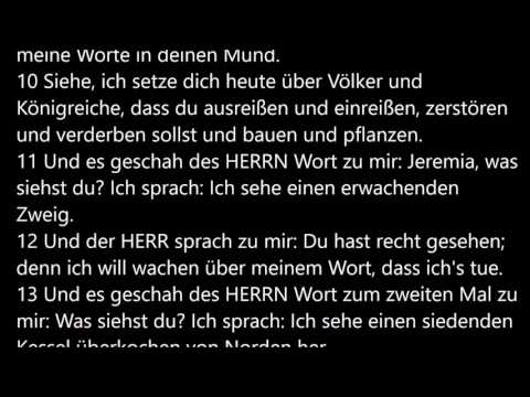 Jeremia 1, 1-19 - Altes Testament - Luther - Bibellese - KW 31
