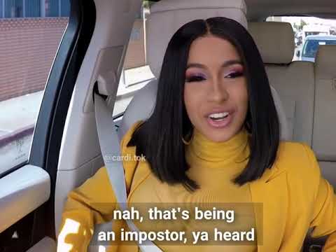 Cardi B said she can't drive, but just to take pictures with her cars
