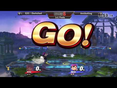 Midwest Mayhem 6 Singles Pools: E2C l Darkshad (Ryu) vs. AmiiboKing (Ness)