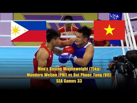 Men’s Boxing Middleweight (75kg): Mondoro Weljon (PHI) vs Bui Phuoc Tung (VIE) – SEA Games 33