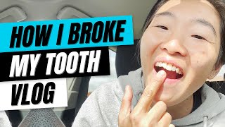How I Broke My Tooth Roller Skating | Vlog