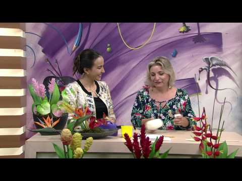 Flor Tropical em Biscuit por Alessandra Assi - 07/06/2017 - Mulher.com - P1/2