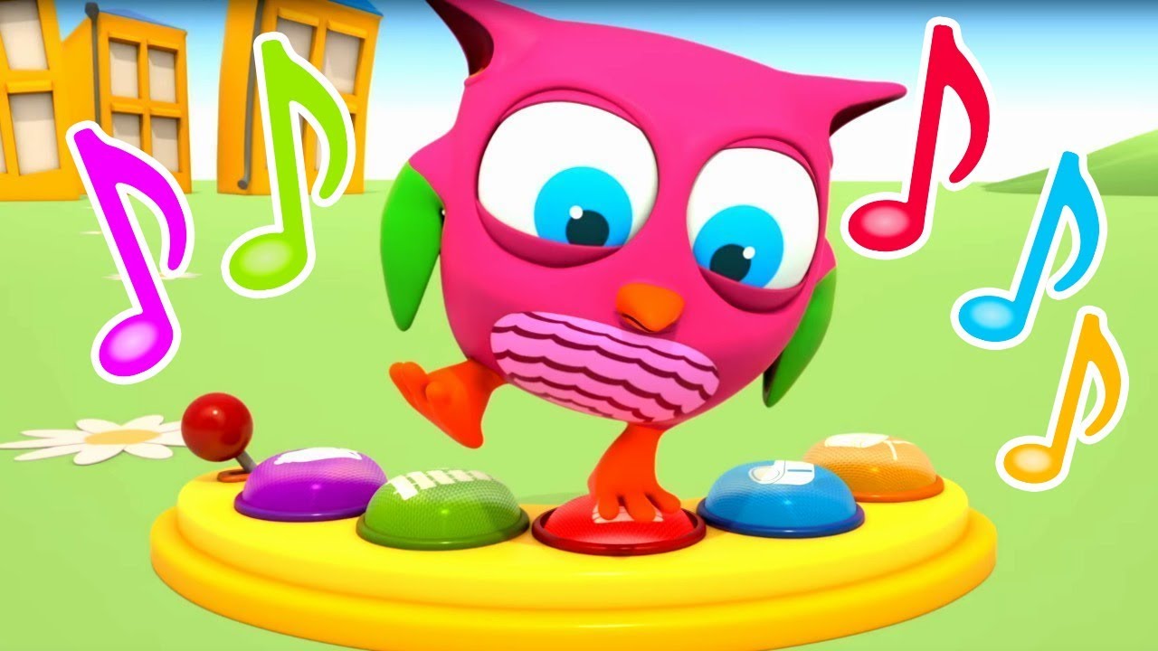 @Hop Hop the Owl Baby Cartoon: Kids Learning Sounds with Educational Toys - A Toddler Learning Video
