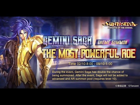 Saint Seiya: Awakening - Sacred Duel | Test Repaired Cloth Gemini Saga, Insane Area + Single Damage