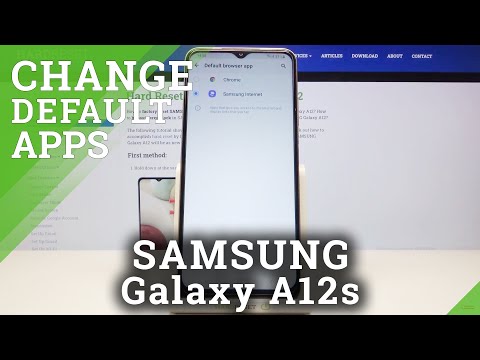 How to Set Up Default Browser on SAMSUNG Galaxy A12s– Manage Default Apps