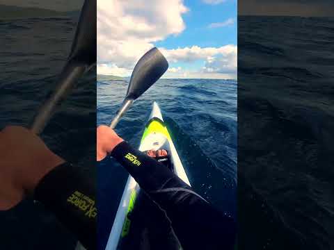 Christmas downwind surfski paddle in the Strait of Gibraltar with Nelo 54L