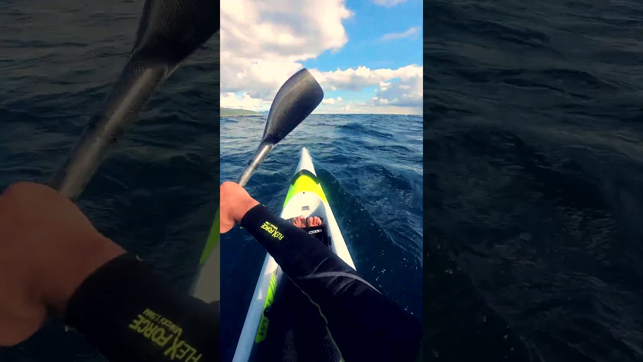 Christmas downwind surfski paddle in the Strait of Gibraltar with Nelo 54L