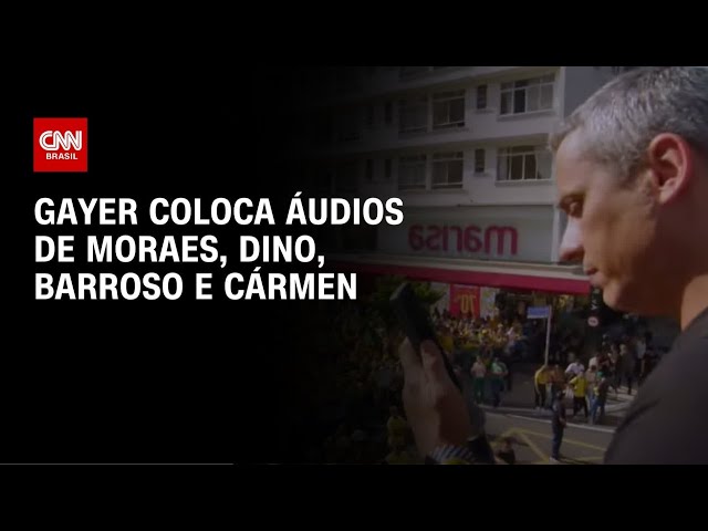 Gayer exibe áudio de Moraes durante ato de Bolsonaro em SP | AGORA CNN