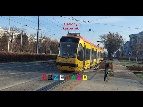 Wagon 120N 🚋3108 (Linia "4" ➡ Przejazd) [Tramwaje Warszawskie] *szalony kasownik*
