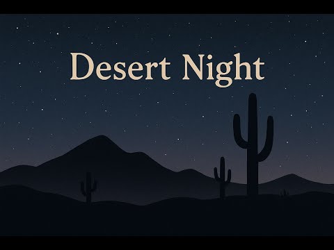 Desert Night Crickets & Distant Coyotes–7 Hours | Black Screen for Deep Sleep, Relaxation, or Focus