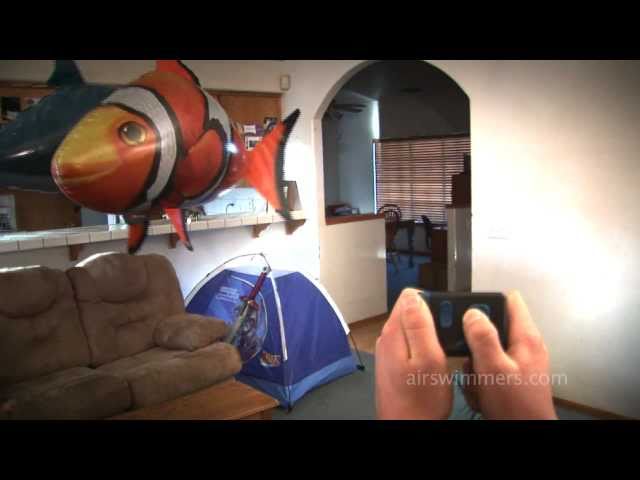 Air Swimmers - Awesome RC Flying Shark and Clownfish!