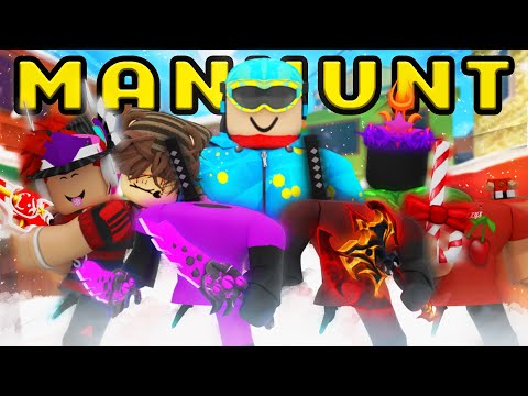 TWO MM2 GLITCHERS VS 5 HUNTERS [MM2 MANHUNT]