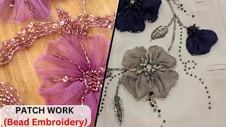 Download the video "HOW TO CREATE BEAD EMBROIDERY PATCHWORK/ Simple Patch Work Embroidery #tutorial #diyfashion  "