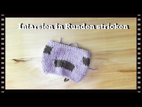 Intarsien in Runden stricken