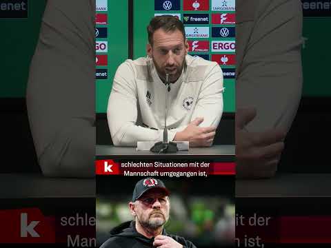 Video Thumbnail: Kniat scherzt über Verhältnis zu Baumgart: "Will ich nicht erleben" #shorts