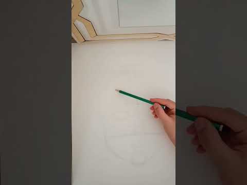 karakalem portrede basit taslak çizimi #shorts #art #tiktok #