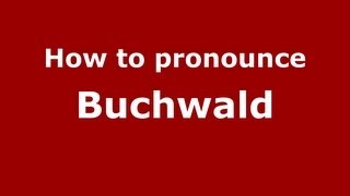 How to pronounce Buchwald