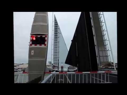 Twin Sails Lifting Bridge in Action