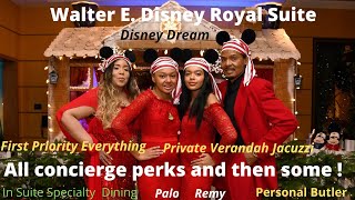 Disney Dream Cruise: Iconic Walter E. Disney Royal Suite: Ultimate Concierge Cruising (Travel Vlog)