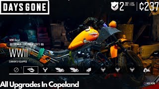 Days Gone All Bike Customization In Copeland Mission All Upgrades