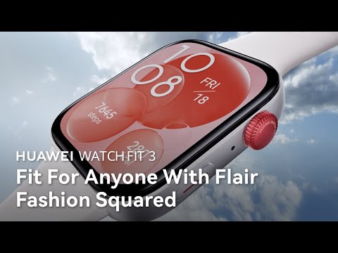 HUAWEI WATCH FIT 3 Pink Fluoroelastomer Strap video