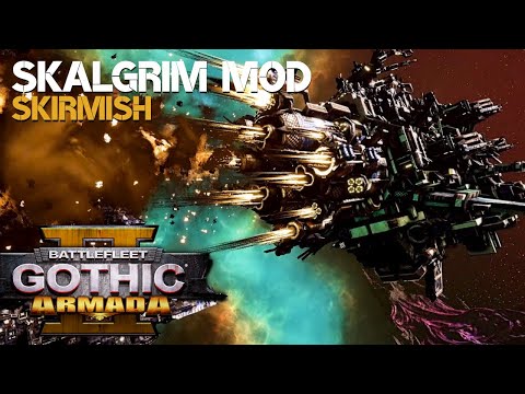 Carrier Clash: Orks vs Adeptus Mechanicus | Skalgrim Mod Skirmish | Battlefleet Gothic: Armada 2