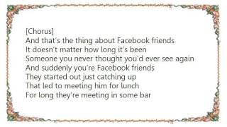 Brad Paisley - Facebook Friends Lyrics