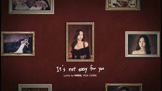MINA「It’s not easy for you」Lyrics Behind＋Snippet