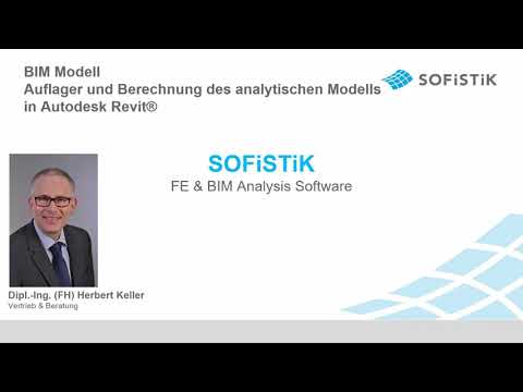 SOFiSTiK Tutorial Teil 3 - BIM Modell Auflager und Berechnung
