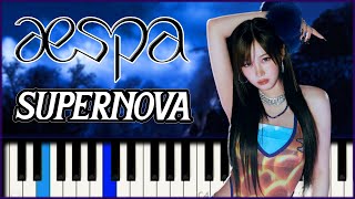 "Supernova" - aespa (에스파) | Piano Tutorial & Sheet Music
