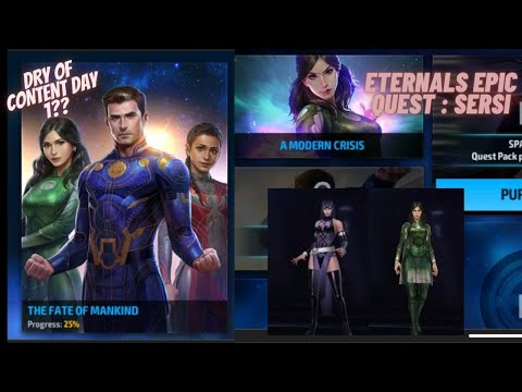 THE ETERNALS MCU MIDDLE MONTH EARLY REVIEW - SERSI EPIC QUEST - T2 WBU REVIEW | Marvel Future Fight