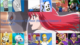 Top 50 Character Contest (Returns) Season 5 #47 (Closed)