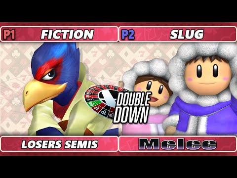 Double Down 2022 Losers Semis - Fiction (Falco) Vs. Slug (Ice Climbers) SSBM Melee Tournament