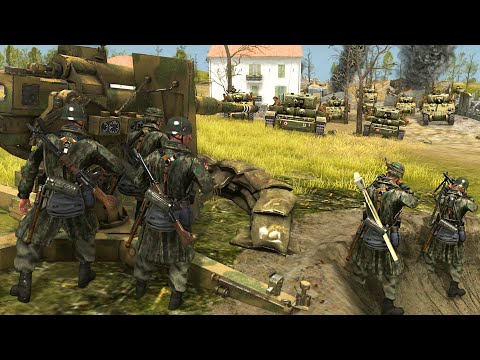 1,000 British Charge GERMAN ARMY Hill Defenses! - Call to Arms: Gates of Hell WW2 Mod