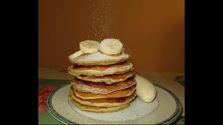 Pancake alla banana 4 ingredienti/senza lievito, uova, zucchero
