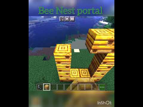 Bee Nest Portal in Minecraft - No Mods!!! 💥