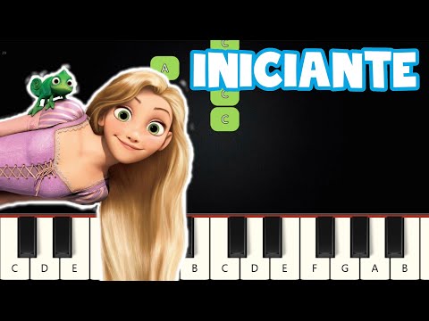 Vejo Enfim a Luz Brilhar - Enrolados | Piano e Teclado Iniciante | Nível Fácil | Tutorial