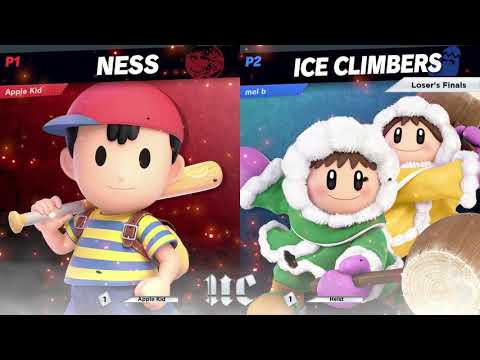 SSB202 Losers Finals - Apple Kid (Ness) vs WGL | Heist (Ice Climbers, Joker)