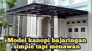 Contoh kanopi jendela rumah minimalis