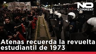 Más de 10.000 se manifiestan en Atenas en el aniversario de la revuelta estudiantil de 1973