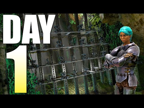 Claiming Modded Dragon Cave on Day 1! - ARK PvP