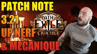 Path of Exille 3.21 Crucible : Un énorme patch, grosse mécanique, up et nerfs !!