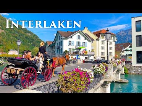 Interlaken, Switzerland 4K - One Of The World's Most VISITED Places - Walking Tour, Travel Vlog