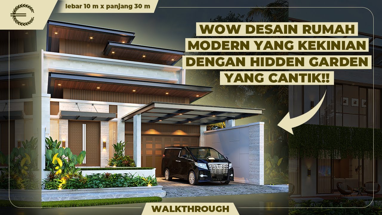 Video 3D Mr. N Modern House 2 Floors Design - Makassar