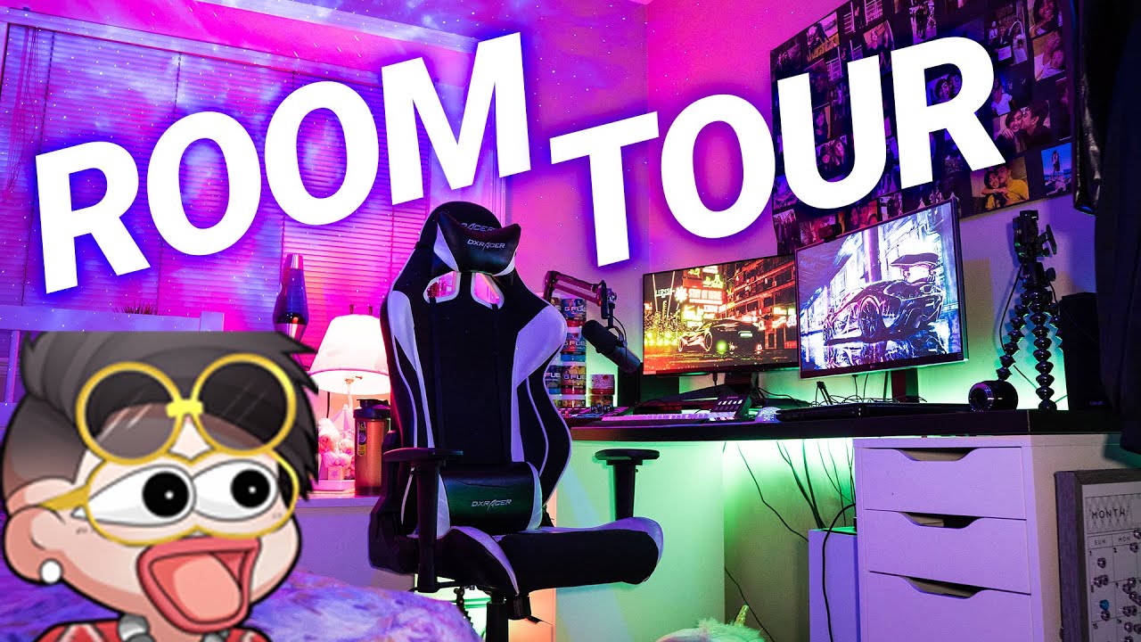 My Streaming Room Setup Tour (LED Lights, Desk Setup, Streaming Camera & Peripherals)