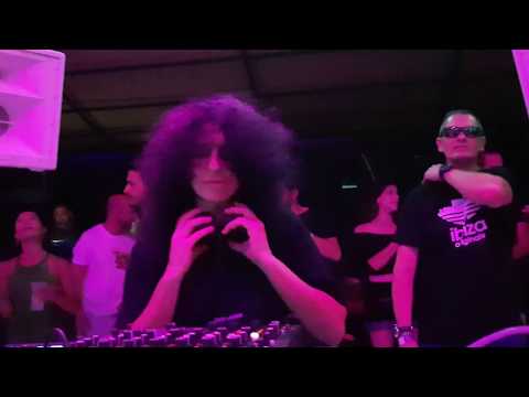 Nicole Moudaber in the mood at SHADOWS, Cova Santa Ibiza 02/08/19