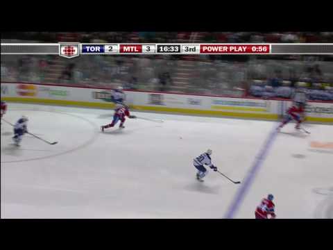 Christian Hanson 2nd Goal - Leafs 3 vs Habs 3 - Apr 10th 2010 (HD)