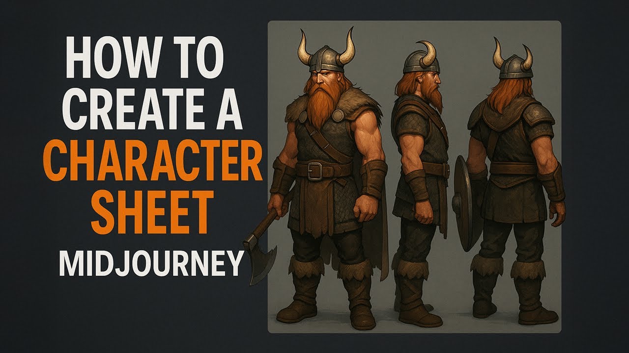 Create Stunning Character Sheets with Midjourney | AI Tutorial