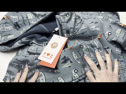 BLUTSGESCHWISTER MANTEL COSYSHELL HOODED IN LOVE, PEACE, HARMONY Artikel-Nr. 001223-190-0174-S